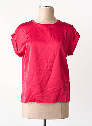 T-shirt coupe droite rose VILA femme