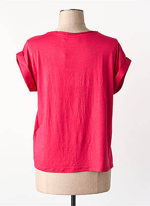 T-shirt coupe droite rose VILA femme