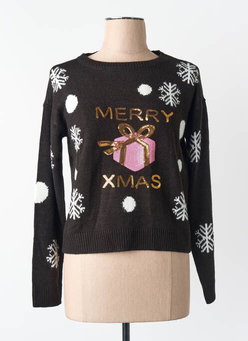 Pull col rond manches longues noir VERO MODA femme