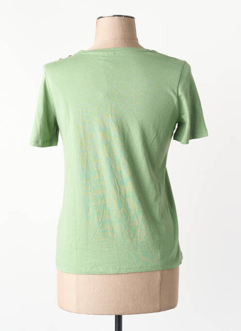 T-shirt col rond manches courtes vert VERO MODA femme