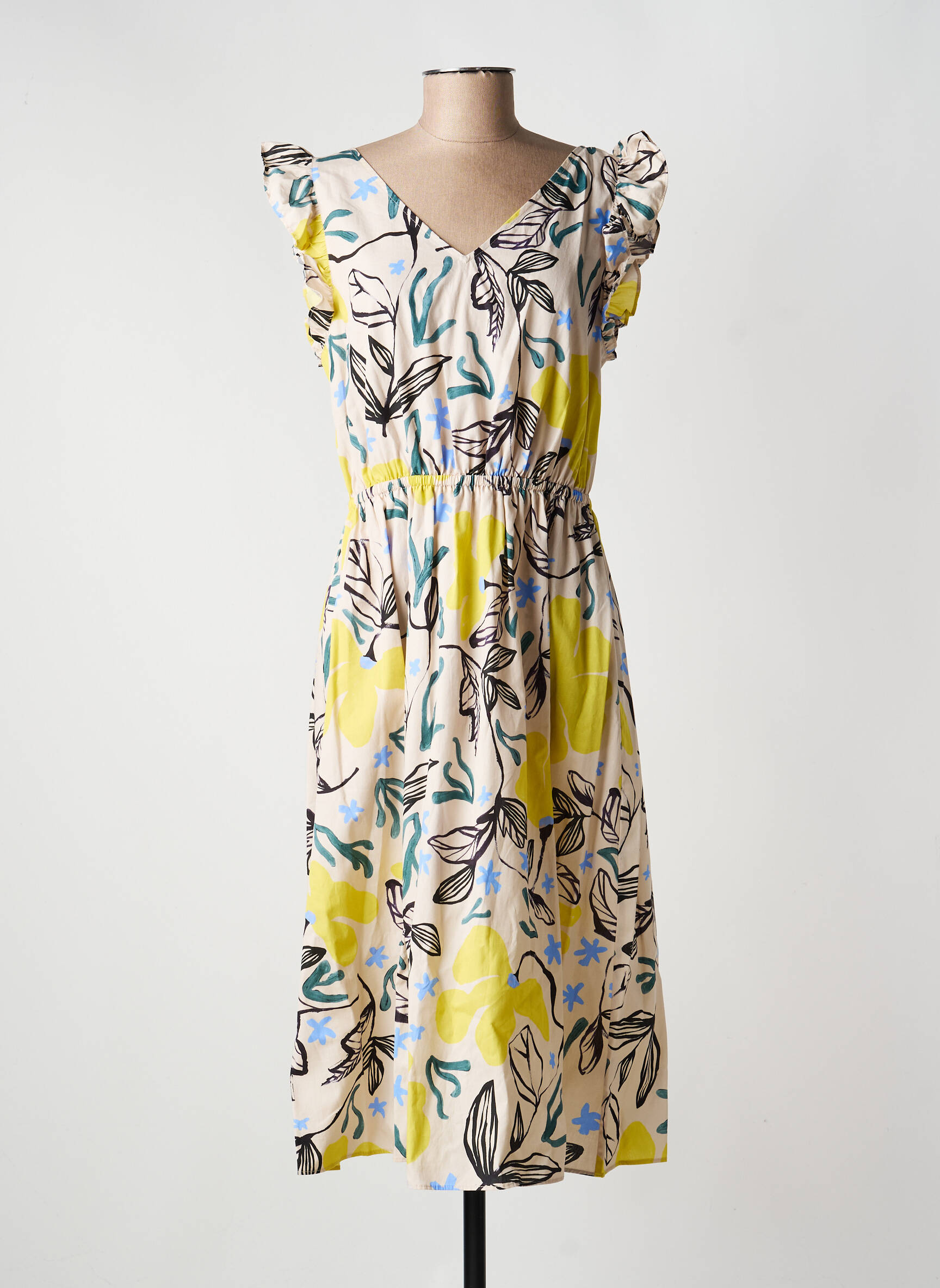 Robe mi-longue blanc PAUL SMITH femme