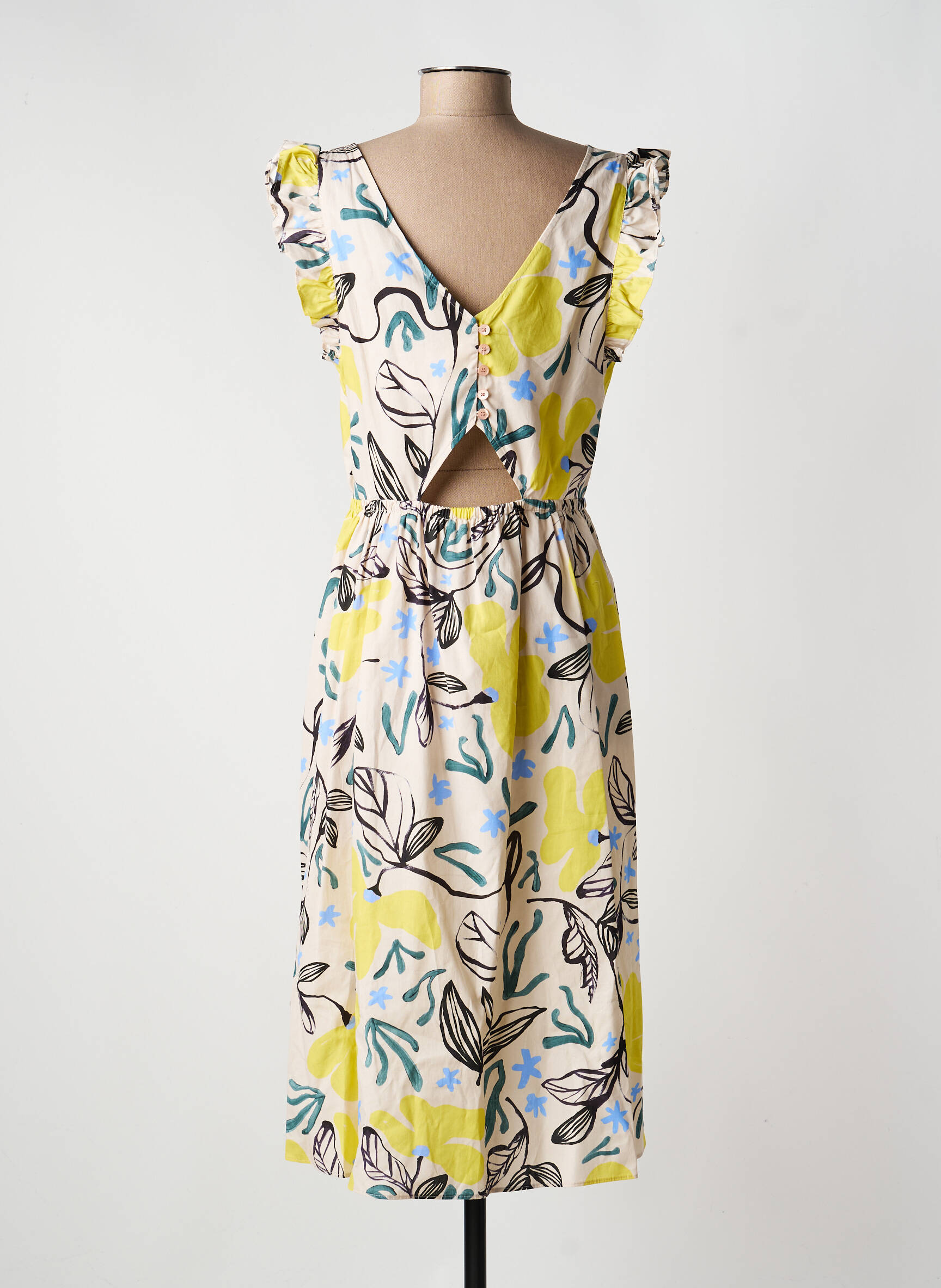 Robe mi-longue blanc PAUL SMITH femme