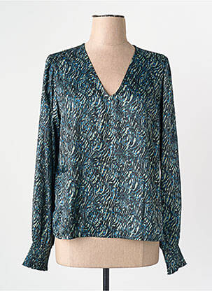 Chemisier manches longues manches longues bleu VILA femme