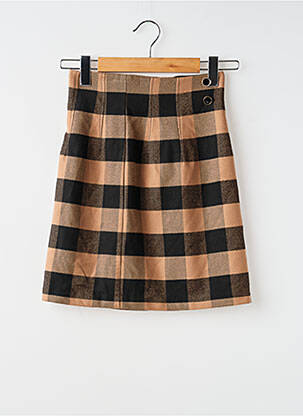 Jupe courte marron MORGAN femme