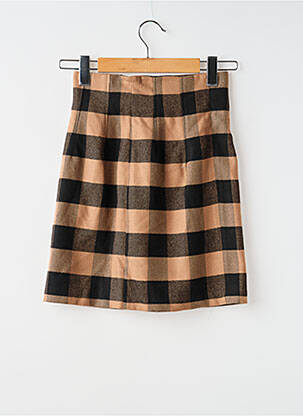 Jupe courte marron MORGAN femme