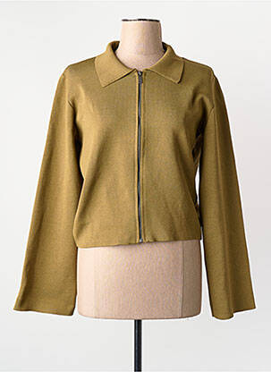 Gilet manches longues vert YUGEN femme
