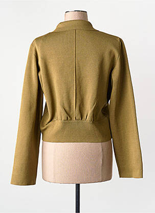Gilet manches longues vert YUGEN femme