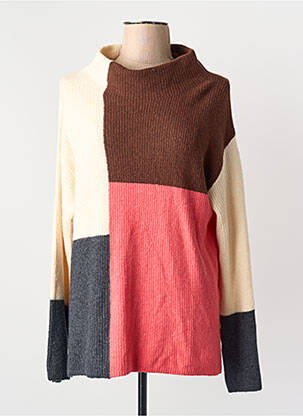 Pull col roulé orange TOM TAILOR femme