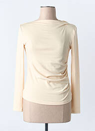 T-shirt beige MANGO femme