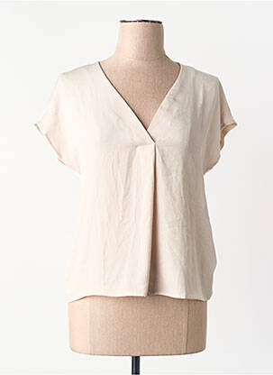 Chemisier coupe droite marron ONLY femme