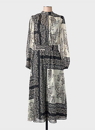 Robe longue noir MANGO femme