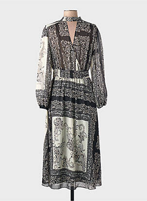 Robe longue noir MANGO femme