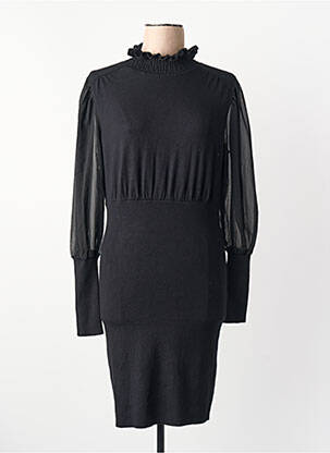 Robe pull noir MORGAN femme