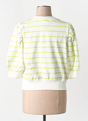 Pull coupe droite blanc ONLY femme
