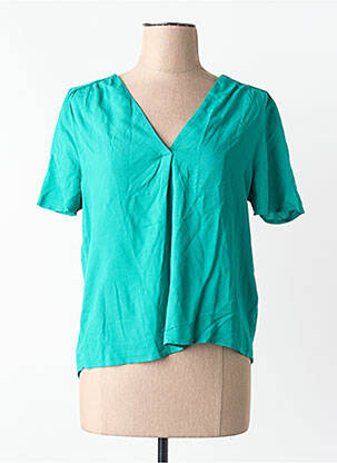 Chemisier coupe droite vert VILA femme