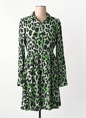 Robe longue manches longues manches longues vert VILA femme