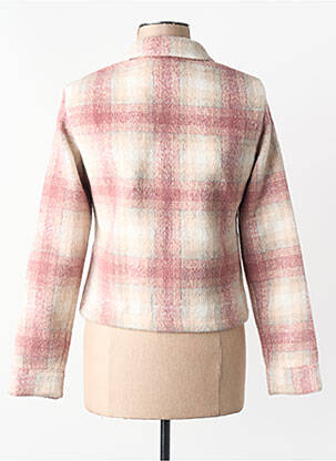 Manteau court rose ONLY femme