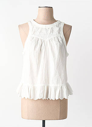 Débardeur blanc MANGO femme