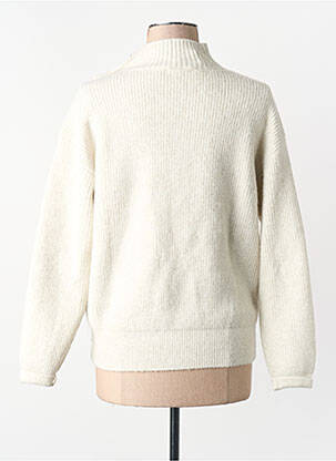 Pull col roulé beige MORGAN femme