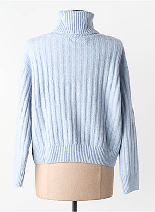 Pull col roulé bleu MANGO femme