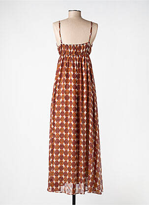 Robe longue marron MOLLY BRACKEN femme