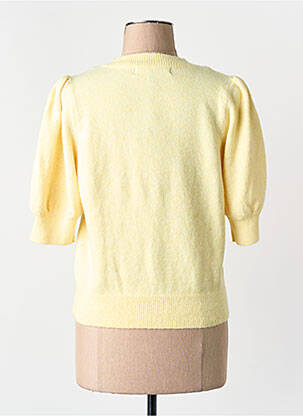 Pull coupe droite jaune VERO MODA femme