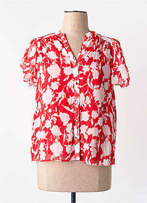 Chemisier rouge NAF NAF femme