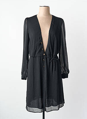 Robe mi-longue noir NAF NAF femme
