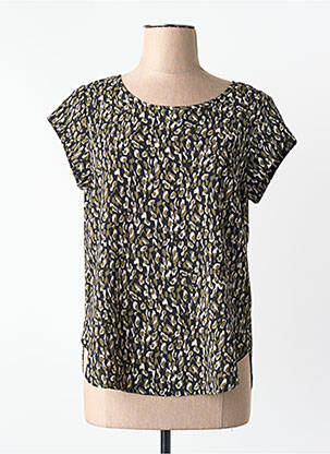 Top manches courtes manches courtes vert ONLY femme