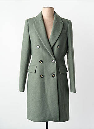 Manteau long vert MANGO femme