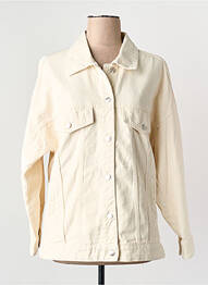Veste en jean beige MANGO femme