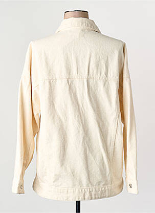 Veste en jean beige MANGO femme