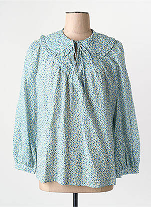 Chemisier bleu MANGO femme