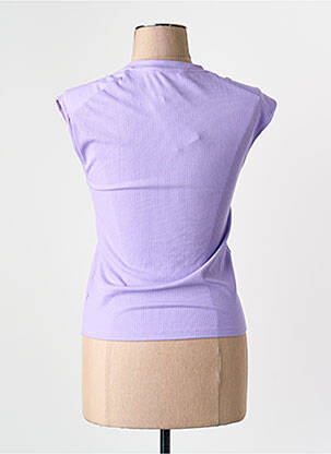 T-shirt violet MANGO femme