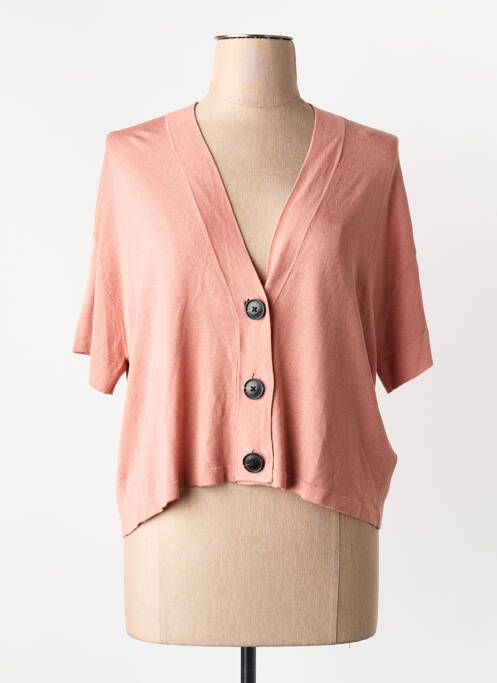 Gilet manches courtes rose TOM TAILOR femme