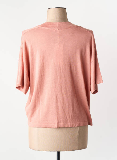Gilet manches courtes rose TOM TAILOR femme