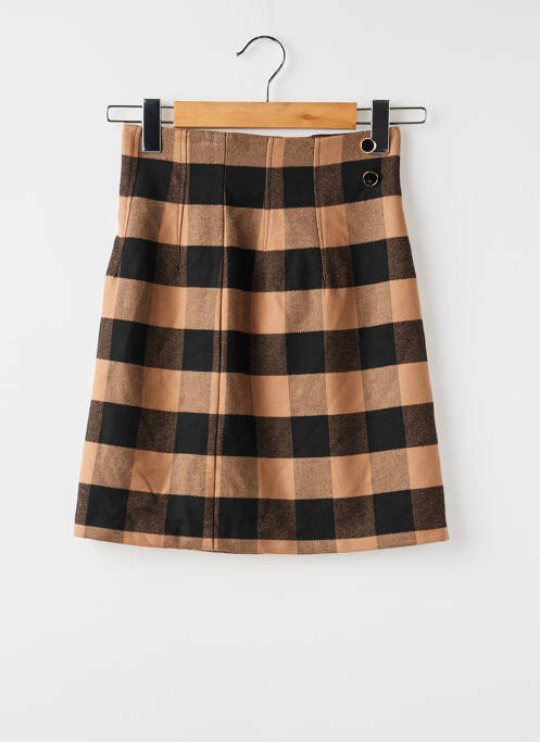Jupe courte marron MORGAN femme