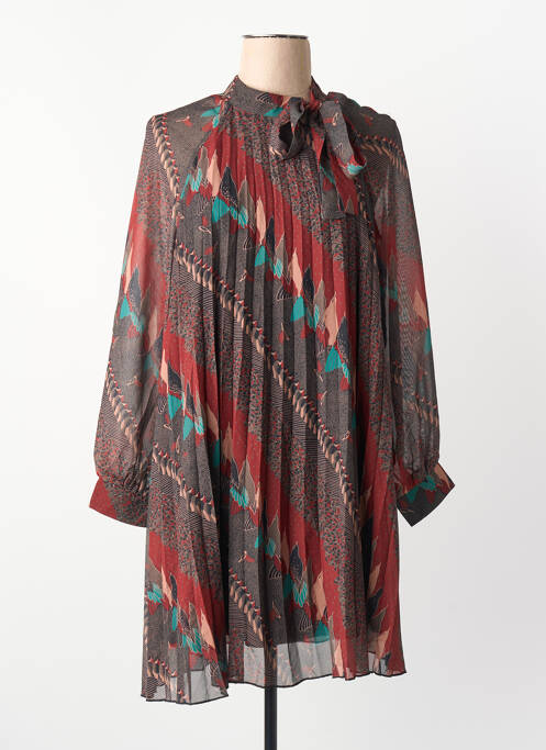 Robe mi-longue marron MOLLY BRACKEN femme