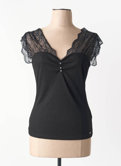 T-shirt noir MORGAN femme
