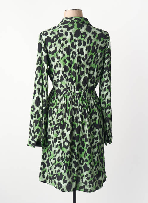 Robe longue manches longues manches longues vert VILA femme