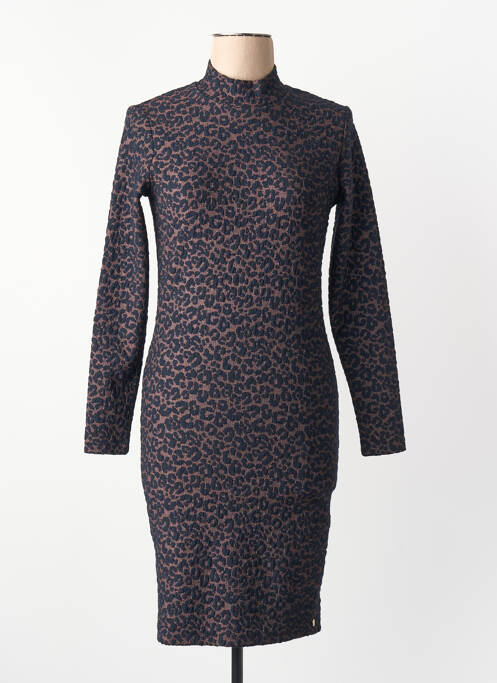 Robe courte marron SUPERDRY femme