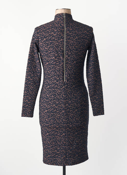 Robe courte marron SUPERDRY femme