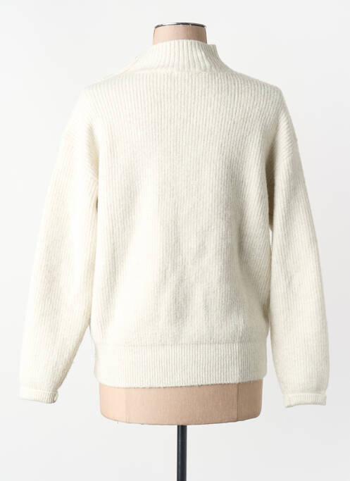 Pull col roulé beige MORGAN femme