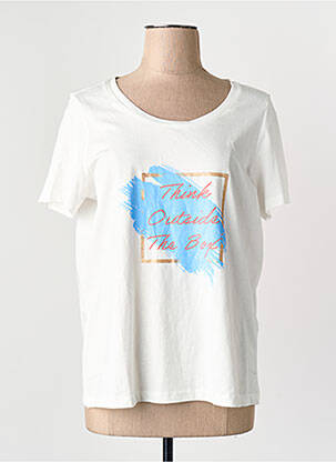 T-shirt coupe droite blanc VERO MODA femme