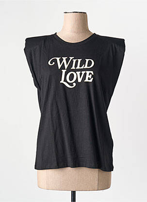 T-shirt noir MORGAN femme