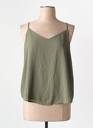 Blouse col rond vert ONLY femme