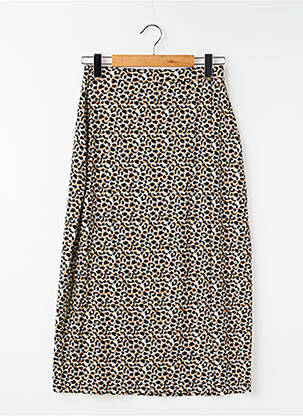 Jupe longue marron JACQUELINE DE YONG femme
