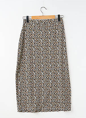 Jupe longue marron JACQUELINE DE YONG femme