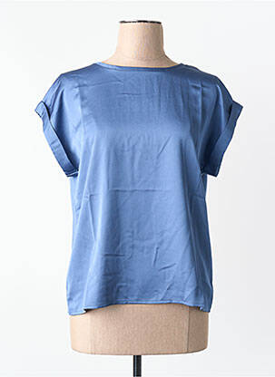 T-shirt coupe droite manches courtes bleu VILA femme