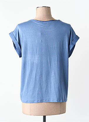 T-shirt coupe droite manches courtes bleu VILA femme